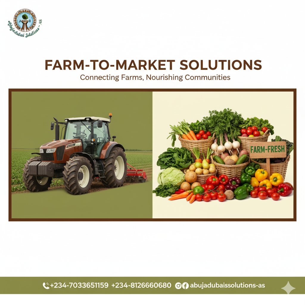 abujadubai_AS's tweet image. 🚜 From farm to your table — efficiently.

We’re transforming agriculture into a profitable, sustainable venture.
#FarmBusiness #AgroSolutions #ValueChain