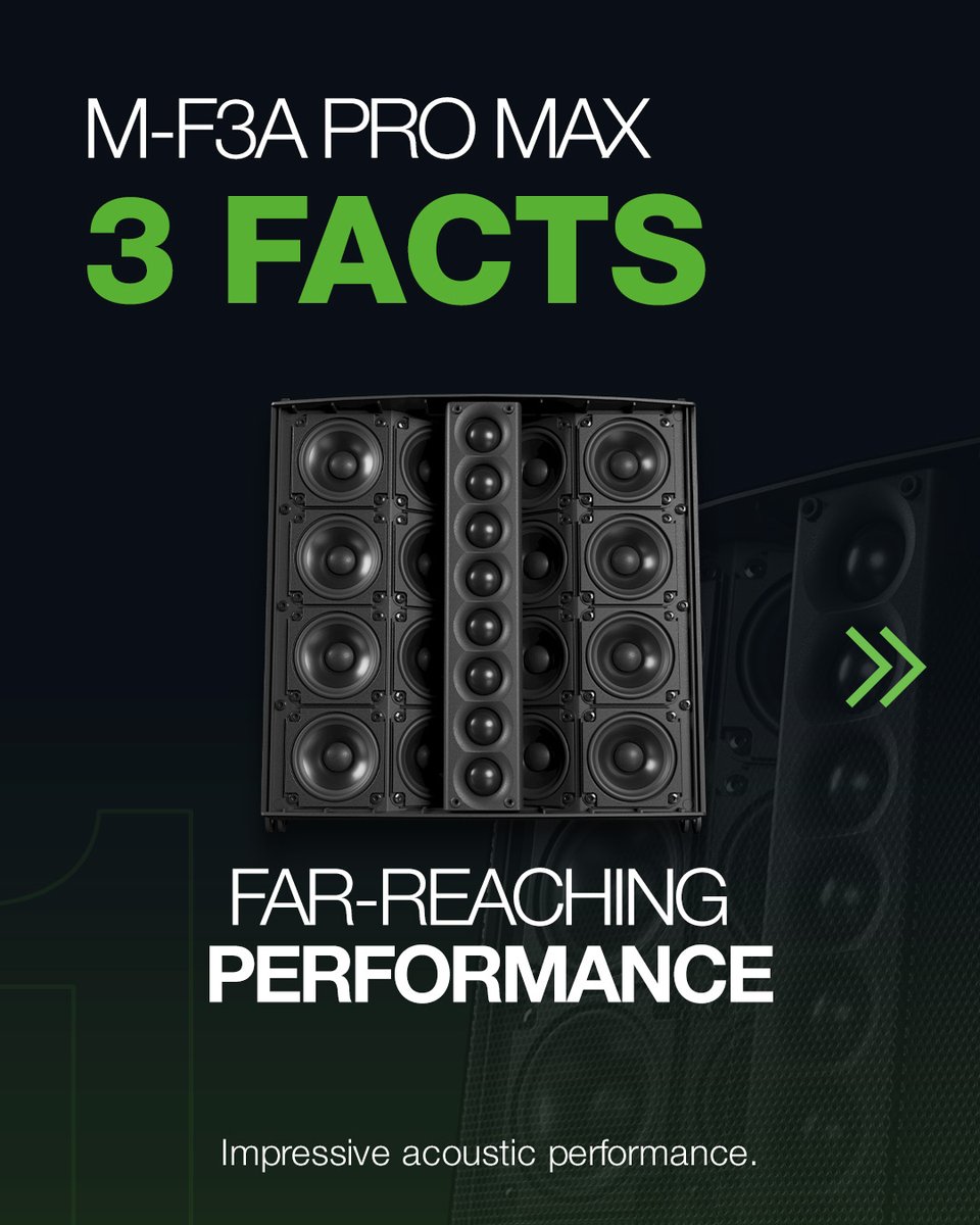 SEAudiotechnik's tweet image. 🔊  Get to know the PRO MAX line array: Here are 3 facts about it. 👍

se-audiotechnik.de/en/spotlight/m…

#MF3APROMAX #LineArray #ProAudio #LiveSound #SESignatureSound #MArray #seaudiotechnik #MLine #promax