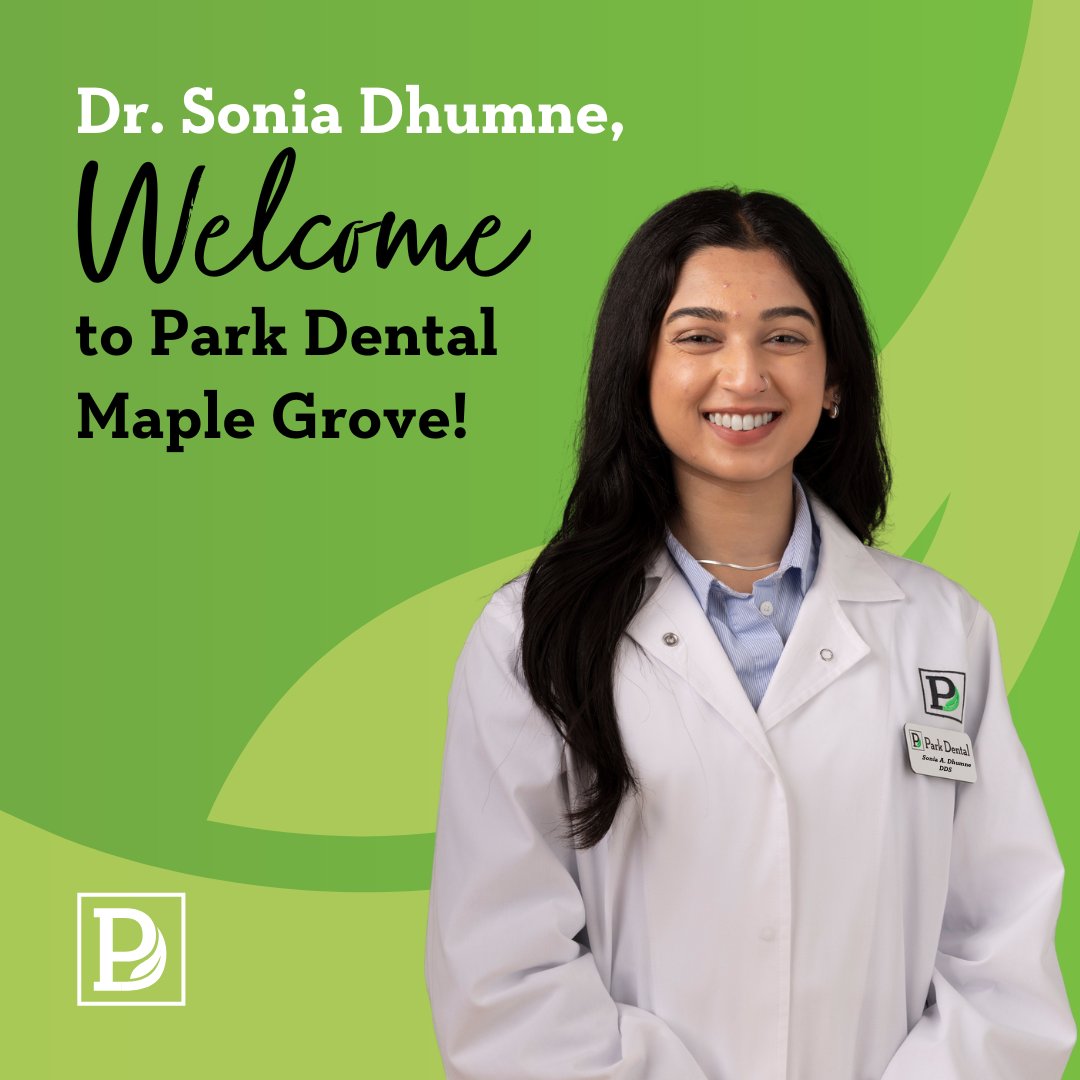 Park Dental is excited to welcome Dr. Sonia Dhumne! Dr. Dhumne is practicing at our Maple Grove location.

To learn more about Dr. Dhumne, please check out our blog!

parkdental.com/welcome-dr-son…
#welcometoparkdental #newdoctor