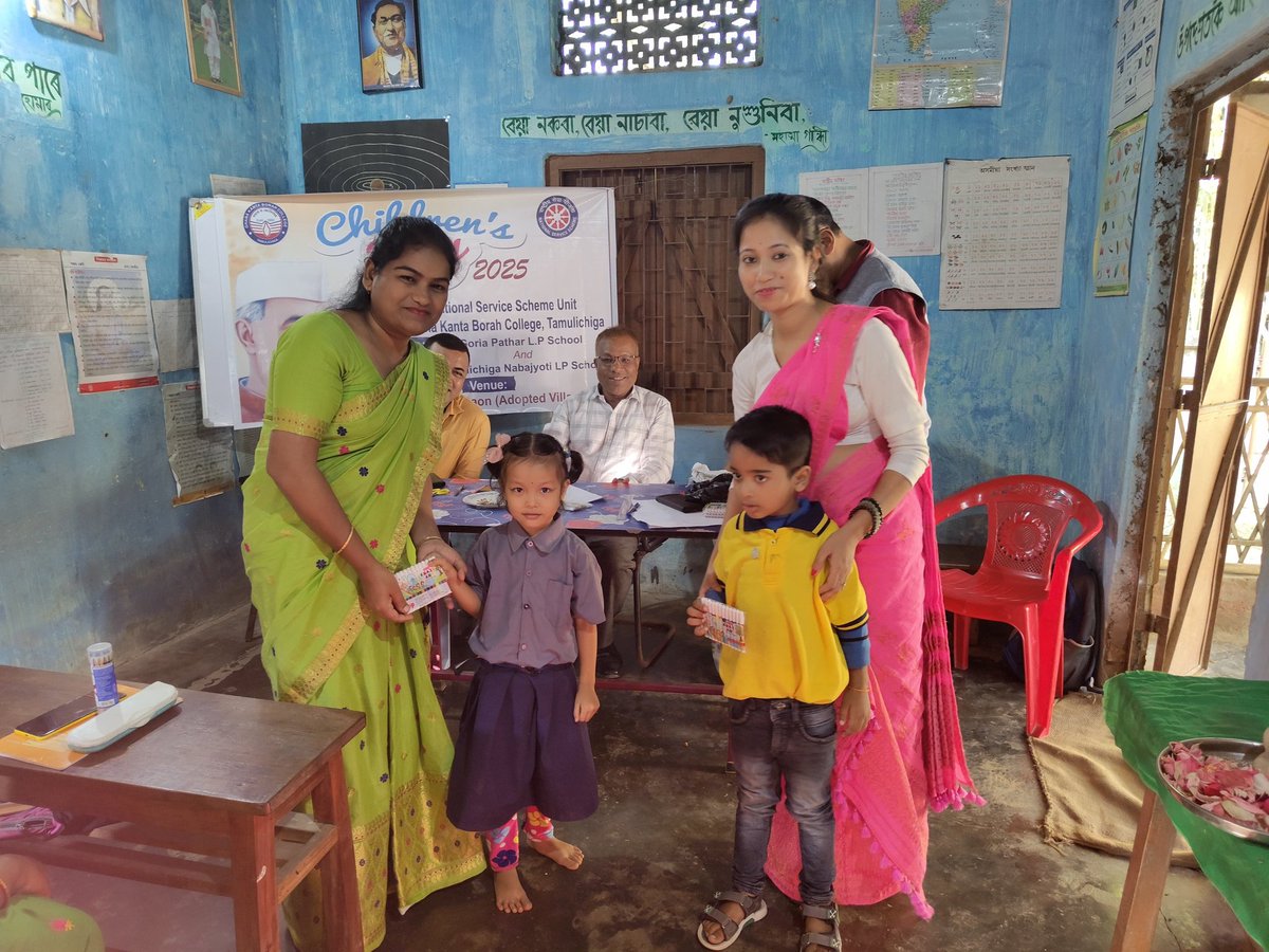NssBorah's tweet photo. NSS Unit, GKB College, Tamulichiga celebrated Children's Day @nss_rdguwahati @_NSSIndia @NSSCellDU @CMOfficeAssam @MYBharatHQ https://t.co/8o48pMPX9n