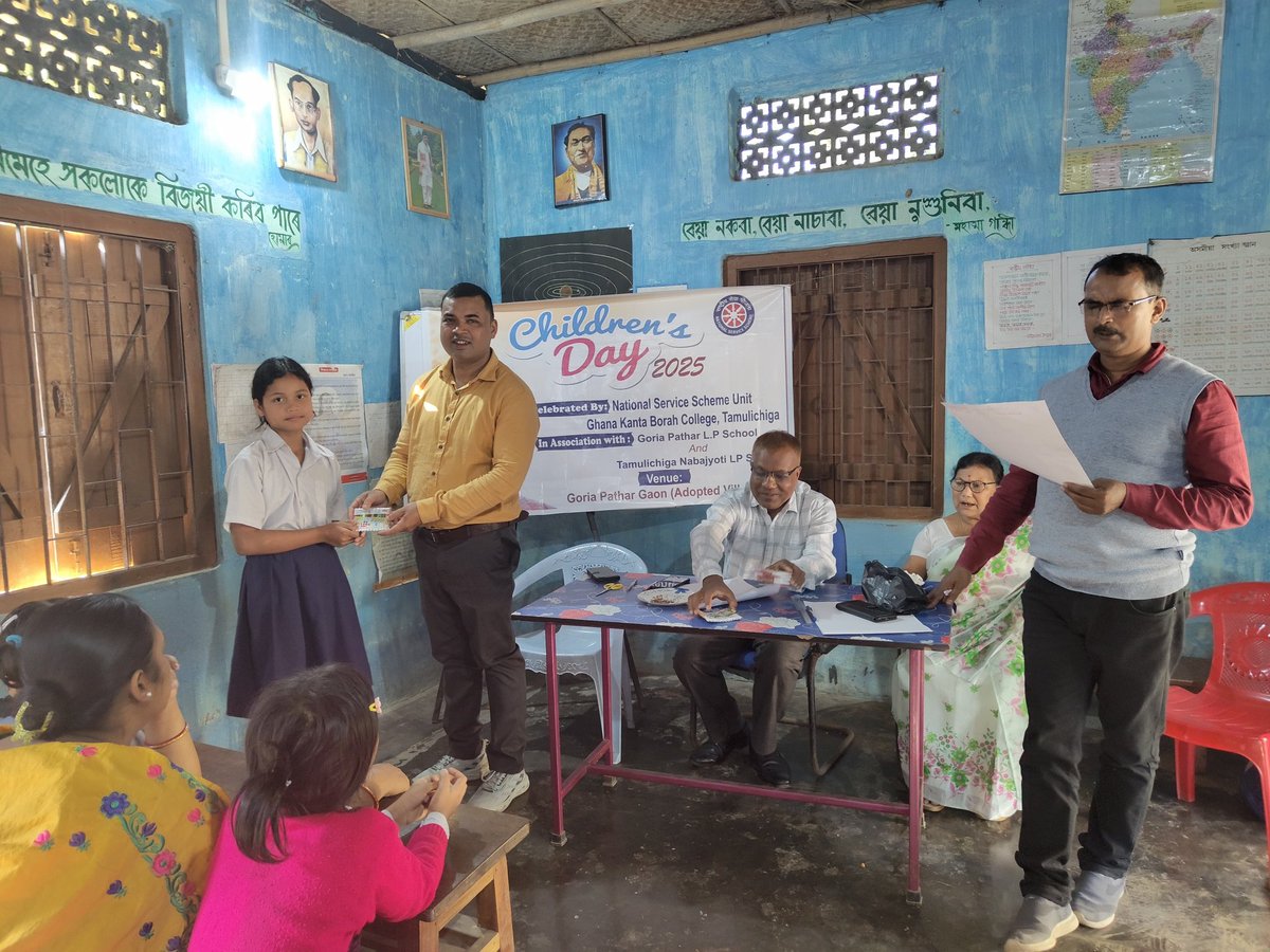 NssBorah's tweet photo. NSS Unit, GKB College, Tamulichiga celebrated Children's Day @nss_rdguwahati @_NSSIndia @NSSCellDU @CMOfficeAssam @MYBharatHQ https://t.co/8o48pMPX9n