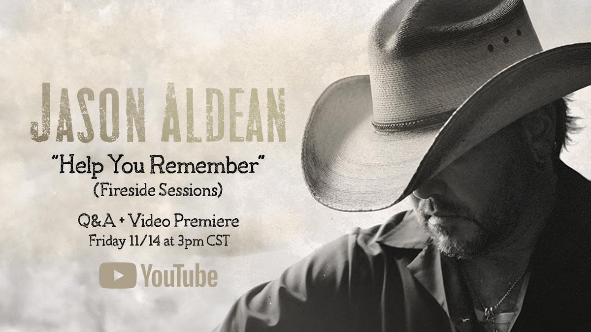 Join me today on <a href="/YouTube/">YouTube</a>  at 3PM CT for a Q&amp;A and a special Fireside Session performance of “Help You Remember.” Tune in and reply with your questions. youtu.be/ySLW0eVrZZg
