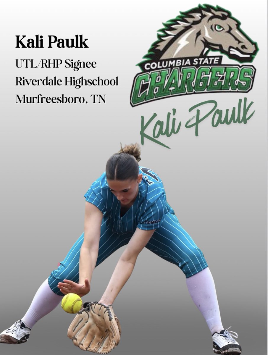 Congratulations to Kali Paulk for signing today to Columbia State!
UTL/RHP
<a href="/RiverdaleHighTN/">Riverdale HS</a>