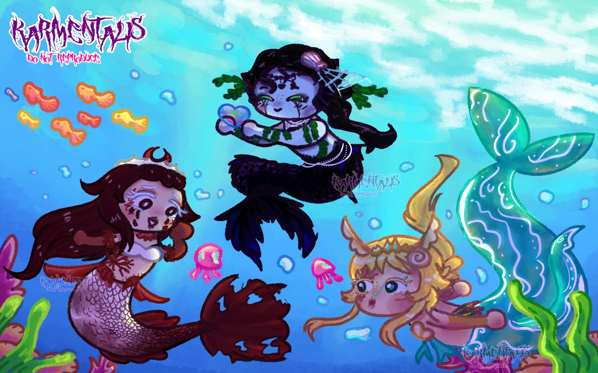 karmentalis's tweet photo. Helloo! i made some cute mermaid chibis to try out a new style :3
RT's and Likes are appreciated! 🫶
#MermaidIsle #ROBLOX #robloxart https://t.co/FRnSOKKLmF