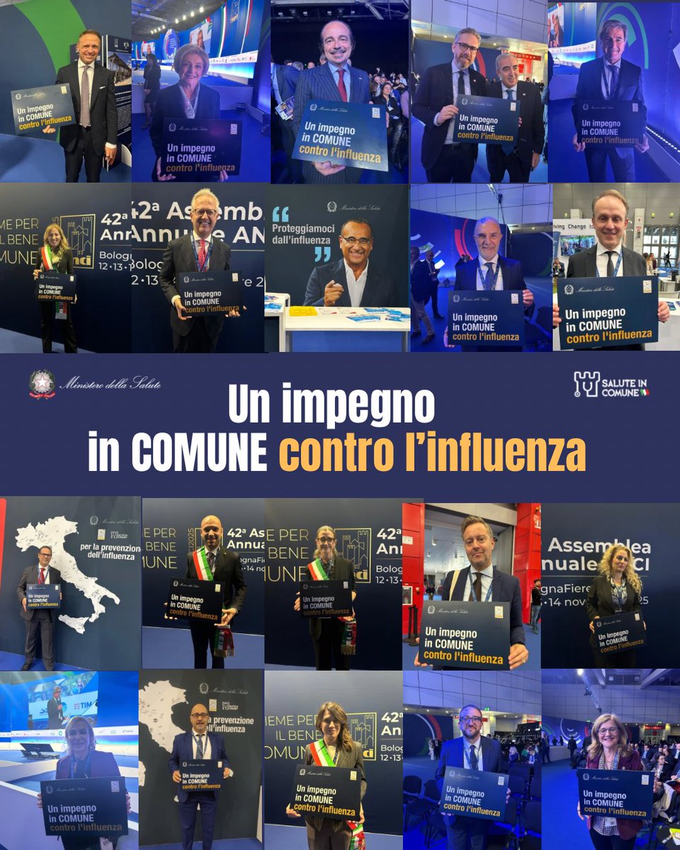 MinisteroSalute's tweet image. Istituzioni, Sindaci e tanti altri presenti... uniti da un obiettivo comune: prevenire l’influenza!

Quest’anno partecipiamo alla 42ª Assemblea Anci anche per ricordare l’importanza della vaccinazione antinfluenzale, in particolare per anziani e soggetti fragili.
#Anci2025