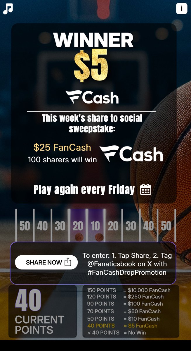 Play the #FanCashDropPromotion today

 fanatics.onelink.me/5kut/p6fykbjo