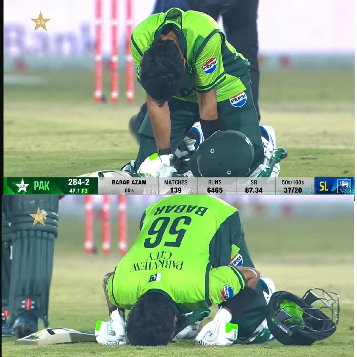 انتظار ختم!
بابر اعظم کی شاندار 20ویں سنچری۔

آخرکار بابر اعظم نے سنچری کی طویل خشک سالی توڑ دی, 2023 کے بعد ان کی پہلی سنچری!
اور مزے  کی بات، وہ 83 اننگز بعد سنچری تک پہنچے ،اتنی ہی اننگز ویرات کوہلی نے اپنی سنچری کا خشک دَور ختم کرنے کے لیے لی تھیں۔
کمال کا اتفاق… اور زبردست