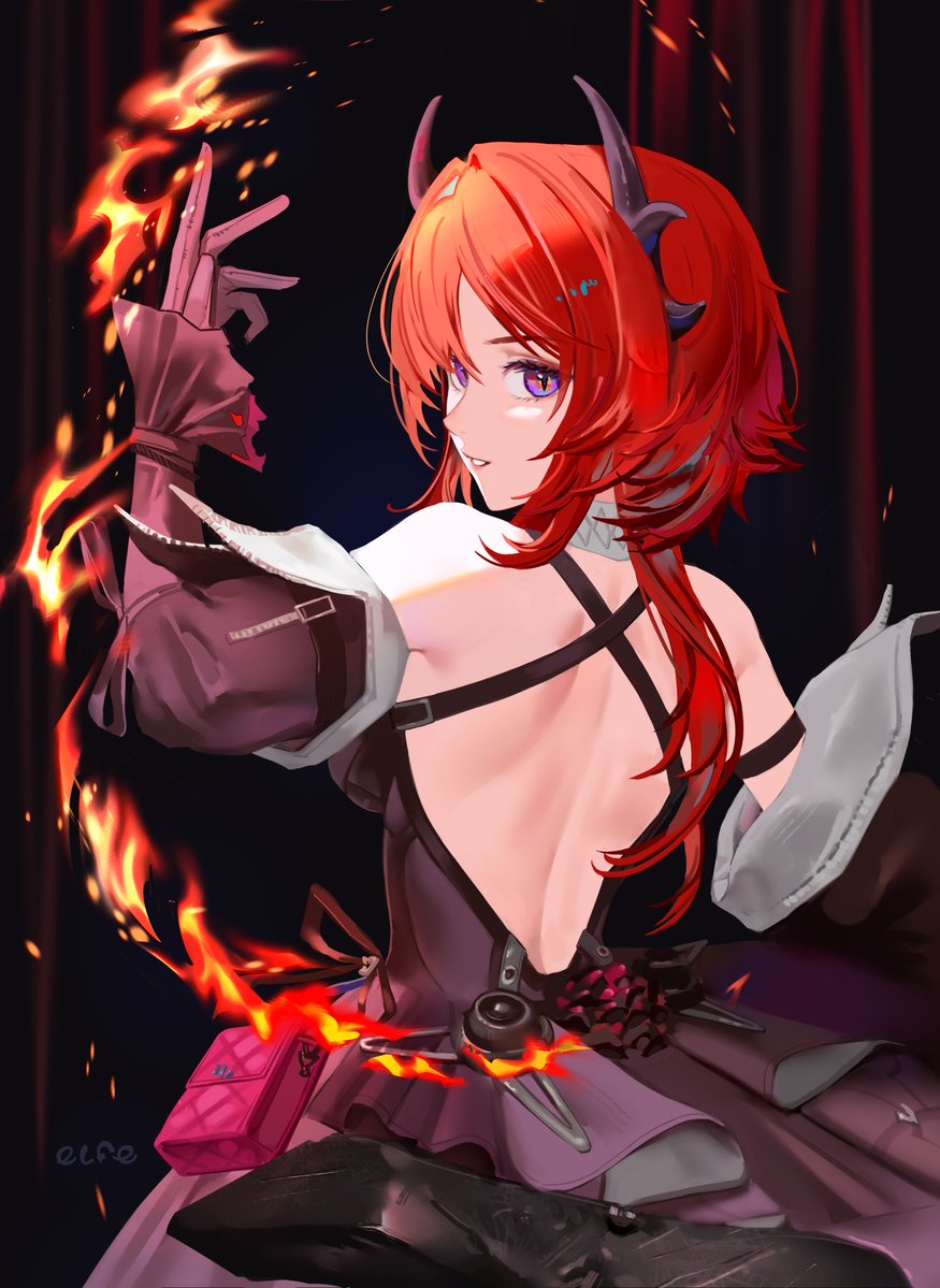 her fire - my inspiration 
#Arknights #Laevatain