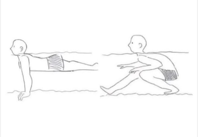 " Let's go for swimming" 

The swimming: