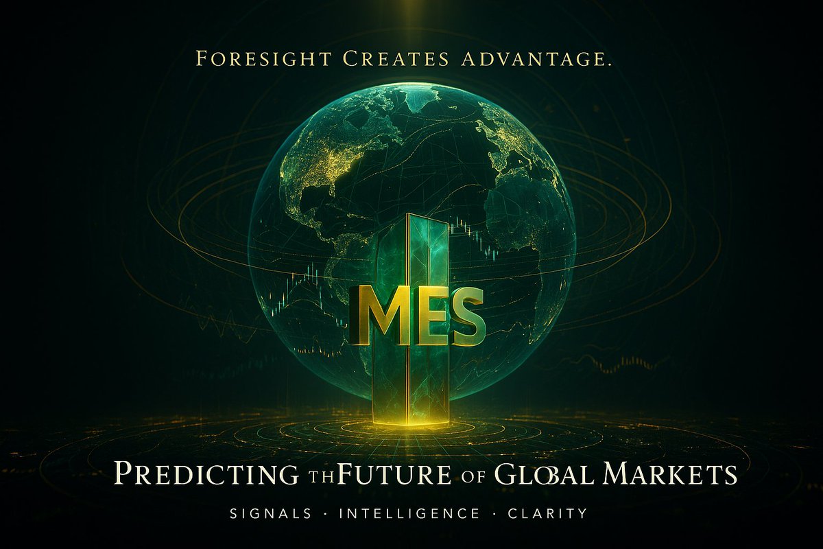 MESweb3's tweet image. 🔮 Foresight creates advantage.
💎 MES predicts the future of global markets before they form.
⚡ Intelligence that transforms signals into clarity.
✨ The next evolution of financial foresight begins now.
