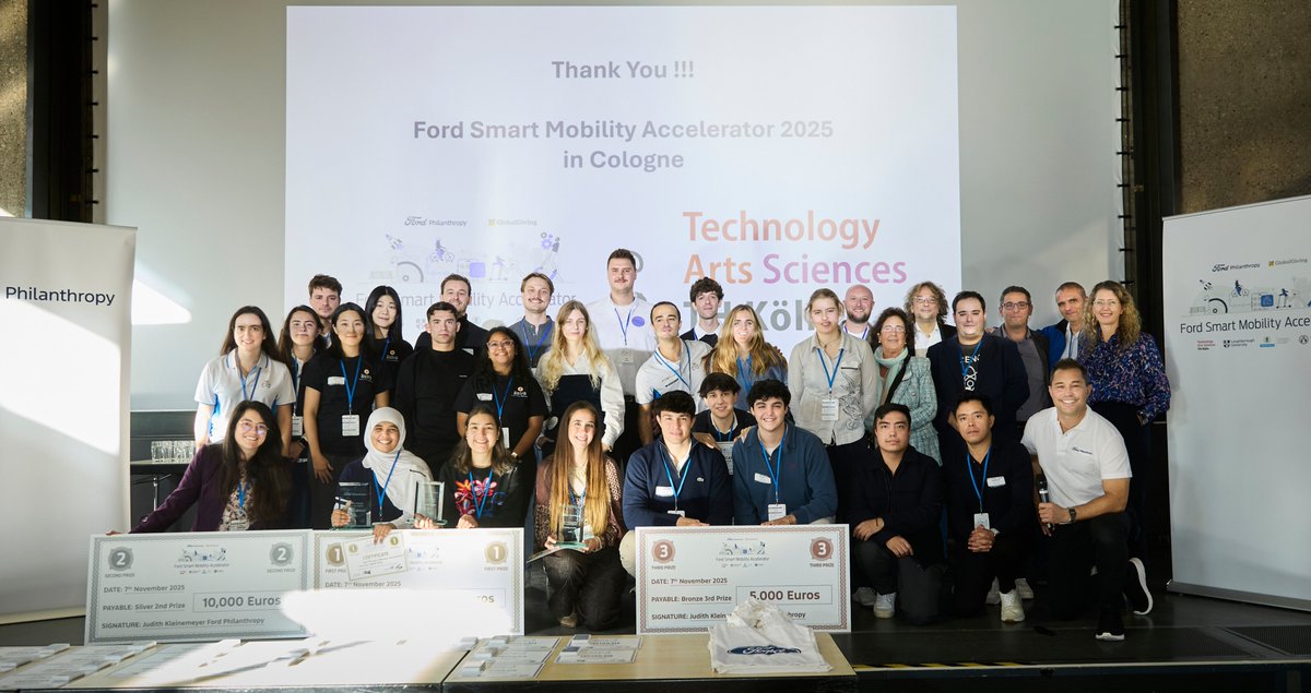 We were proud to be represented internationally at the Ford Smart Mobility Accelerator (FSMA) event in Cologne, Germany – a three-day event uniting student teams from across Europe to collaborate, innovate, and pitch bold ideas in mobility.  #FordPhilanthropy #FSMA #Innovation