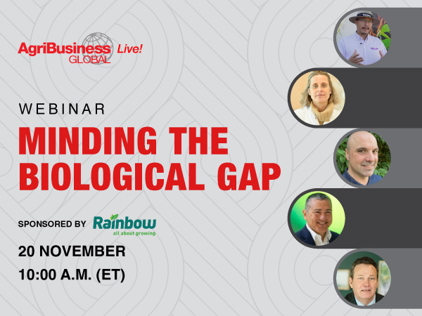 Don’t miss Minding the Biological Gap—Nov 20, 10 a.m. ET. Experts from Syngenta, Rovensa Next, Corteva, Veganic &amp; Rainbow Bio unpack the biggest challenges and opportunities in biologicals.

Register today: ow.ly/xz3J50XrLy3