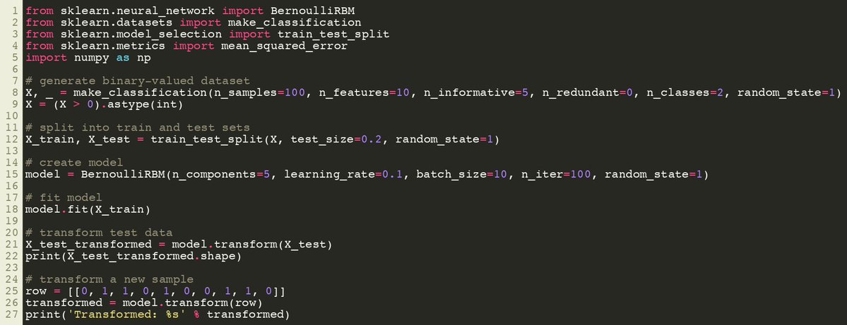 SciKitLearn's tweet image. Scikit-Learn BernoulliRBM Model
sklearner.com/scikit-learn-b…

#SciKitLearn #DataScience #MachineLearning