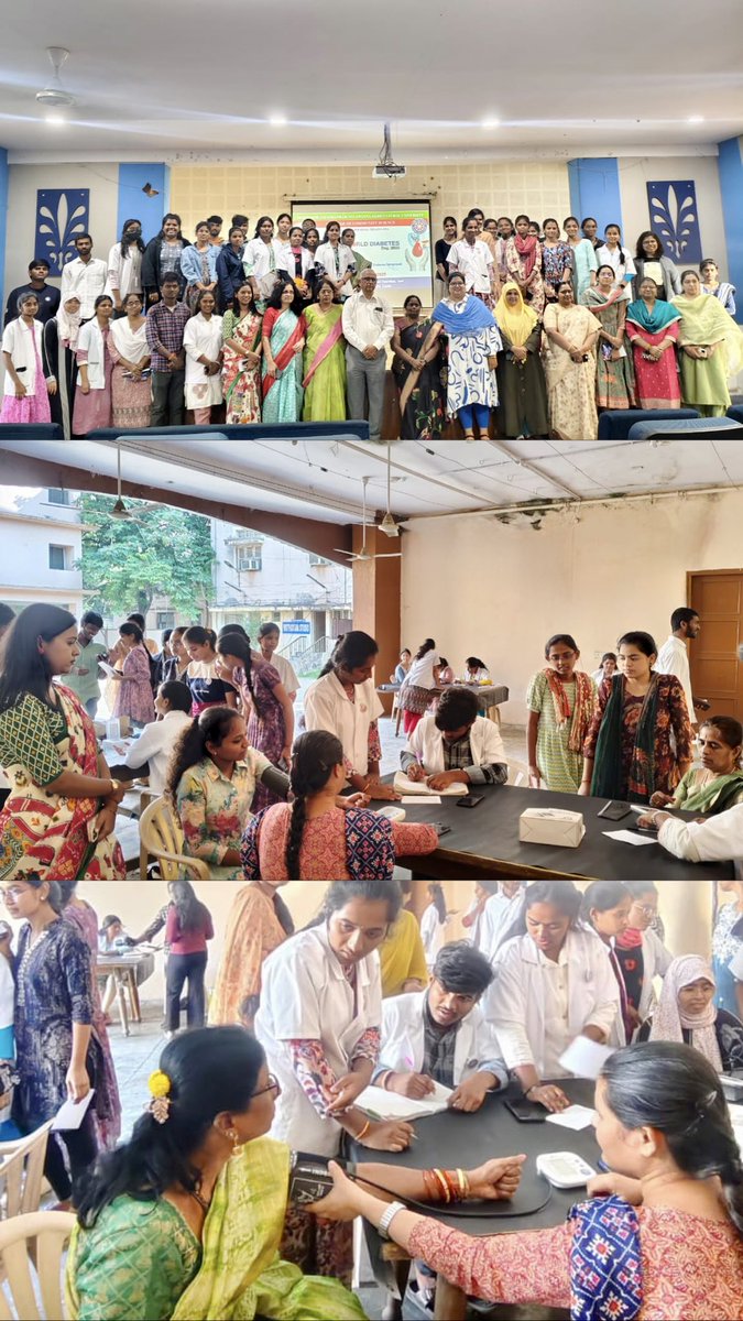 CCSc_NSS's tweet photo. On the occasion of World Diabetes Day on 14.11.2025, the NSS volunteers of CCSc organised a health camp for nutritional screening, followed by an insightful guest lecture delivered by Dr. B. Seetharam (Sr. Diabetologist). Several competitions were also conducted to mark the event https://t.co/olzfmUydeX