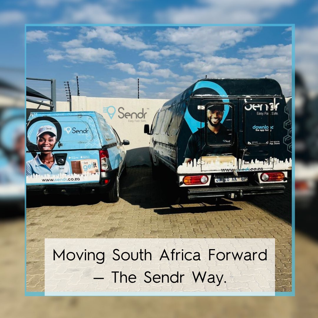 Sendrsa's tweet image. Moving South Africa Forward — The Sendr Way.
Easy. Fast. Safe. 💙

From parcels to business deliveries, we keep SA moving with real-time tracking and trusted drivers.

📦 sendr.co.za

#Sendr #EasyFastSafe #OnTheMove #DeliveryMadeSimple