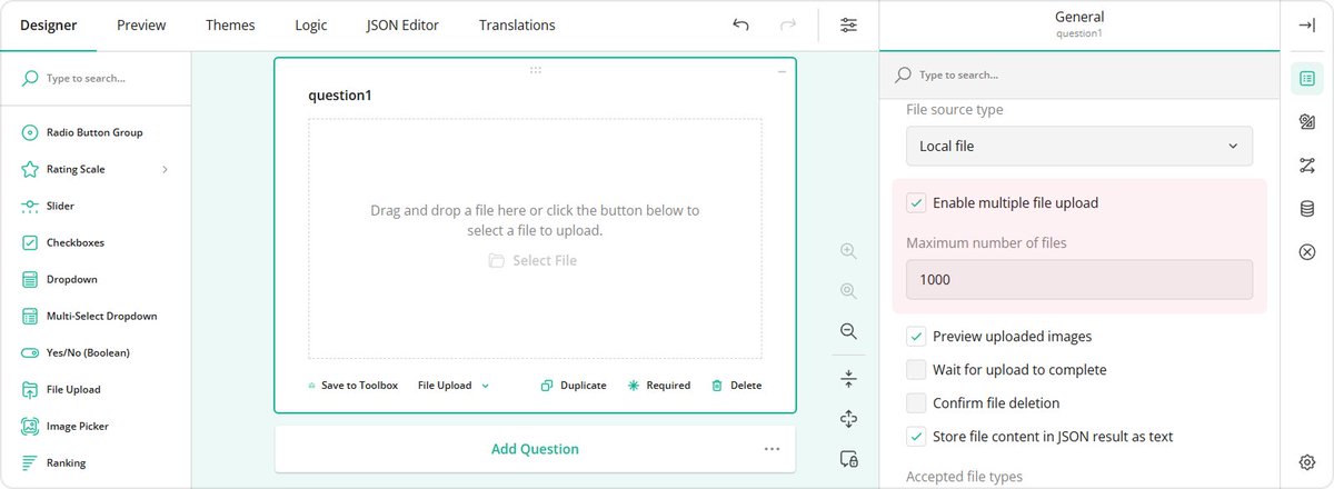 Survey.JS tweet media