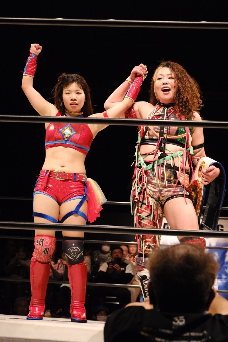 現チャンピオンと未来のチャンピオンタッグ

#光芽ミリア 
#松本浩代 
#SEAdLINNNG 
#魂の女子プロレス