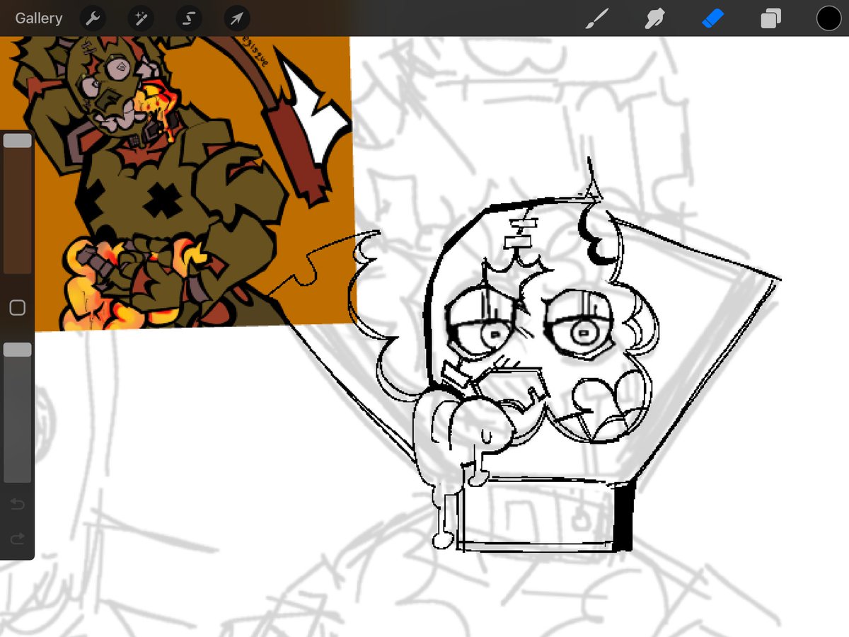katmations68360's tweet image. I’m cooking and it takes 100 hours to preheat the oven. #WIP #myart #fnaf #Springtrap