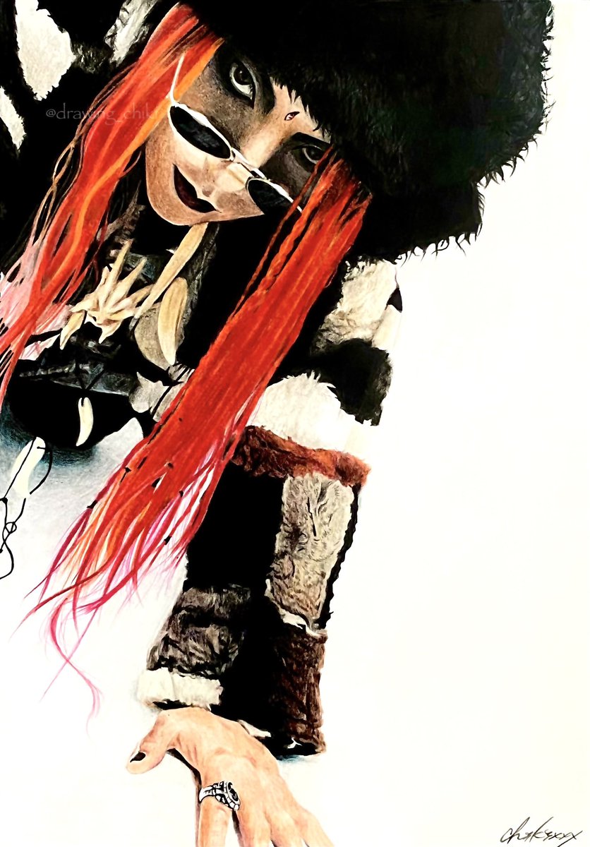 もふもふの季節になりましたね𐔌ᵔ⁔ ܸ.  ̫ .⁔ ͡ 𐦯

 #hide  #HIDE  #色鉛筆画