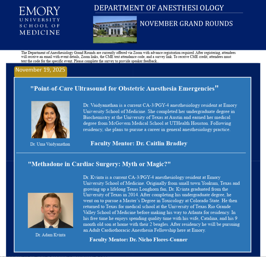 Emory Anesthesiology tweet media