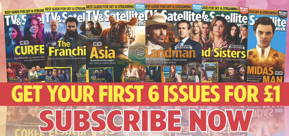 Calling all telly lovers! For great TV features, extensive listings, plus top movie and sport previews, why not take out a subscription to TV &amp; Satellite Week and get each issue delivered right to your door?! Plus you save money!
Find out more here: magazinesdirect.com/xts/dl88d