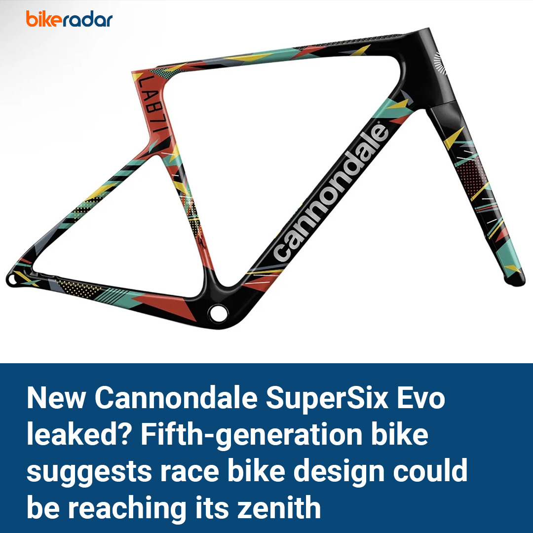 bikeradar's tweet image. The 2026 Cannondale SuperSix Evo has leaked via a WeightWeenies forum, and it might be the final proof that race bike design is running out of room for meaningful change.