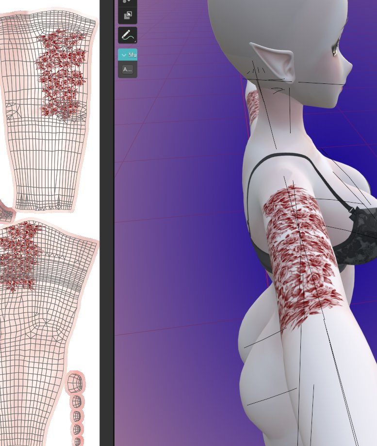 FangoriaVT's tweet image. Use this on your texture tab, and save your images when done. 

Right Click to Move the stencil
Shift Right Click for Scale
Ctrl Right Click for rotation. 
Good luck.