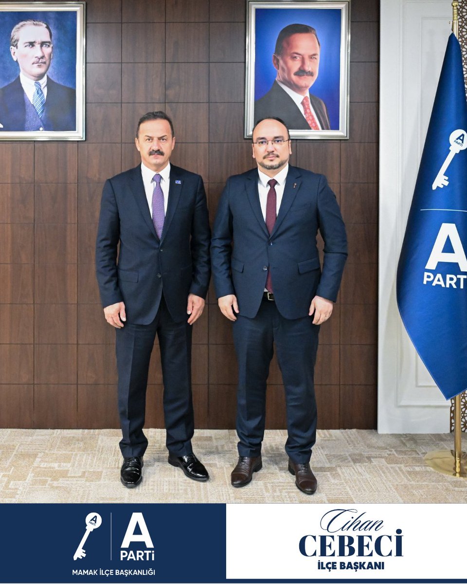 Anahtar Parti Mamak İlçe Başkanımız Cihan CEBECİ Genel Başkanımız Yavuz AĞIRALİOĞLU ziyaret etti.