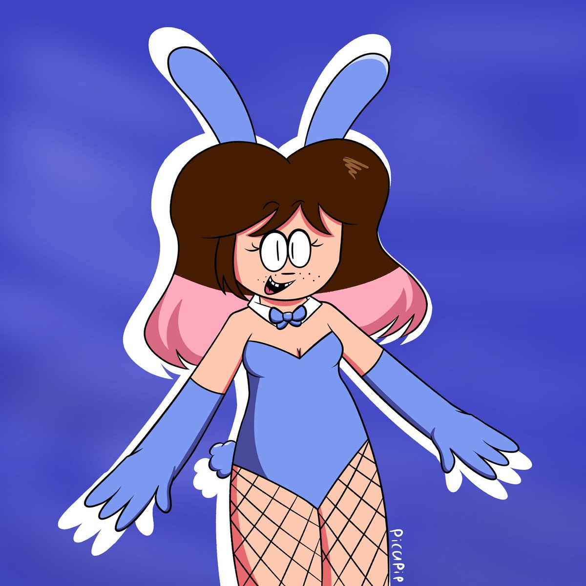 picapip's tweet image. wanted to draw myself in a bunny suit again