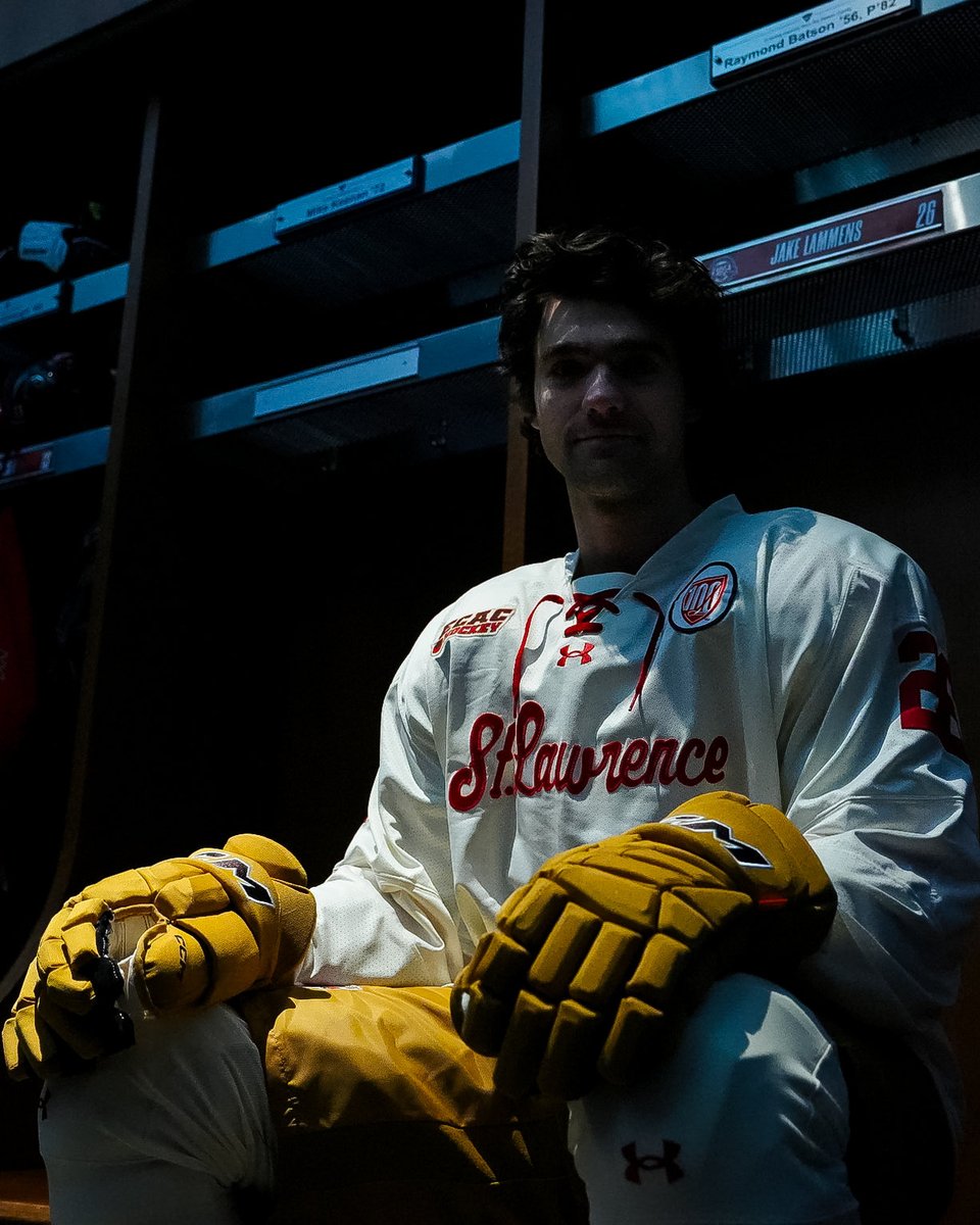 A Scarlet and Brown legacy stitched into every thread. Introducing our Centennial jersey, honoring 100 years of St. Lawrence Hockey! 🧵🪡

#herewegoSAINTS #SLU100