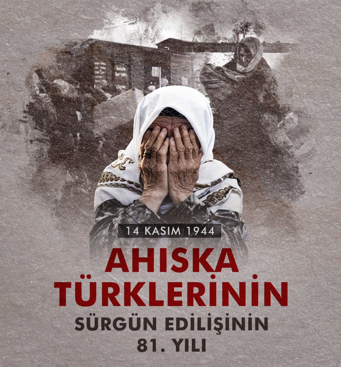 GokhanDikts's tweet image. Ahıska Türkleri’nin sürgününün 81. yıldönümünde hayatlarını kaybeden soydaşlarımızı saygı ve rahmetle anıyoruz.

Türkiye, bugüne kadar olduğu gibi bundan sonra da Ahıska Türklerinin yanında olmaya devam edecektir.

#AhıskaTürkleri
#14Kasım1944