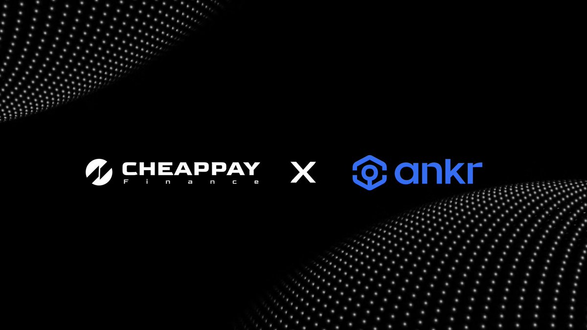 GoCheapPay's tweet photo. CHEAPPAY Finance X ANKR! 
This collaboration is set to boost our infrastructure and deliver even more robust decentralized services. 
The future is bright! ✨ 

#CHEAPPAY #ANKR #Partnership #DeFi #Web3 https://t.co/peODjxvrxb