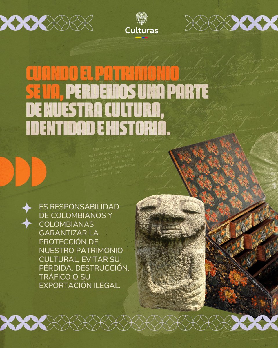 📣Hoy, 14 de noviembre, conmemoramos el Día internacional contra el tráfico ilícito de bienes culturales, una fecha proclamada por la <a href="/UNESCO/">UNESCO 🏛️ #Education #Sciences #Culture 🇺🇳</a> para concienciar acerca del robo, tráfico y comercio ilegal de bienes culturales.