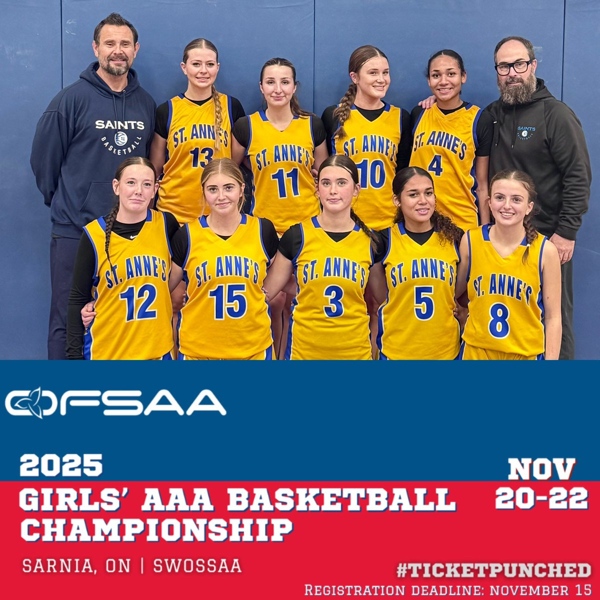 AddisonFicon's tweet image. Could not be more proud of my teammates - 24 hours after a tough road loss we handled our business and secured a spot at next week’s provincial finals OFSAA AAA Championship - Sarnia @Lea_Ward14 @Lauren1Ward