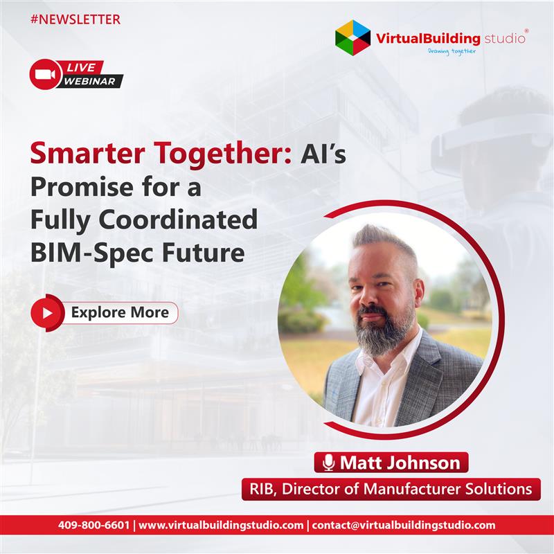 vbsglobal's tweet image. Still chasing spec updates in 2025?

Our latest VBS Bulletin dives into how AI is finally syncing BIM &amp;amp; specs — not theory, but real workflows changing how teams design.
 
💡 Read now →bit.ly/49pK4BH
🎙️ Join the live webinar Nov 19 | 11:30 AM EST
 
#BIM #AI #AEC