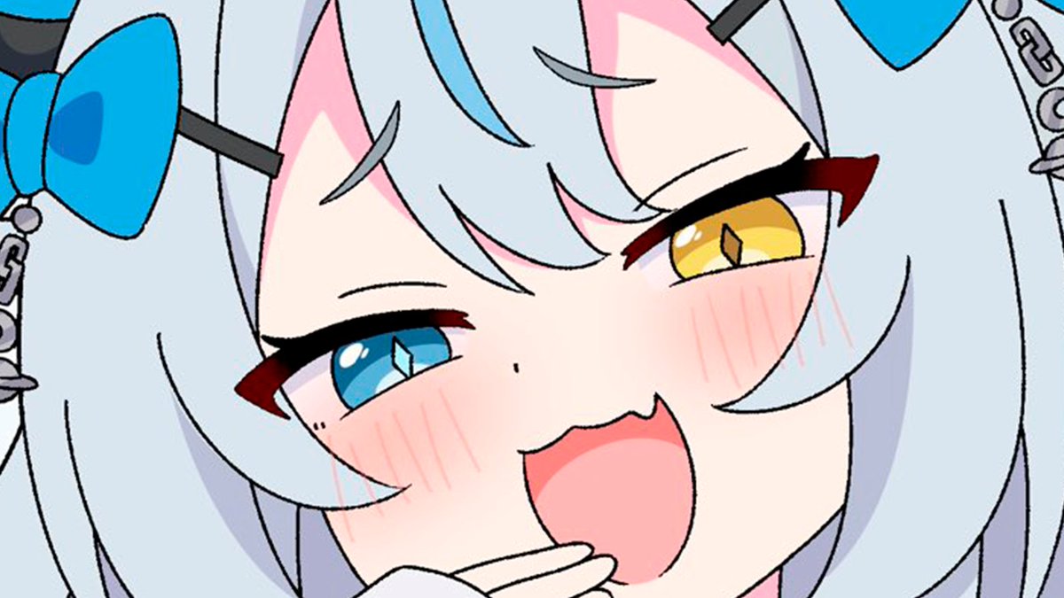 AkugakiKoa's tweet photo. CHAOTIC MONIN ↝ !! 

Finally it's Friday and you'll stay home watching your favorite demon! akuuu! 🩵✨ 

Be good and I’ll treat you to something special ↝