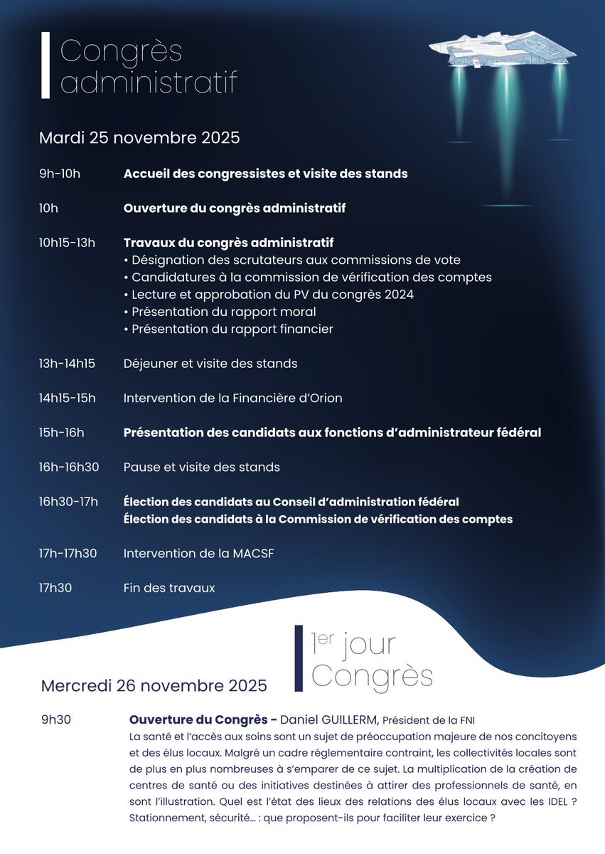 « Le congrès qui fait bouger les lignes. Le programme 2025 est enfin là ! »
Conférences, temps forts et rencontres : tout est réuni pour faire de cette édition à Lyon un moment incontournable pour la profession.
📷 Une édition à ne surtout pas manquer !
#idel #FNI