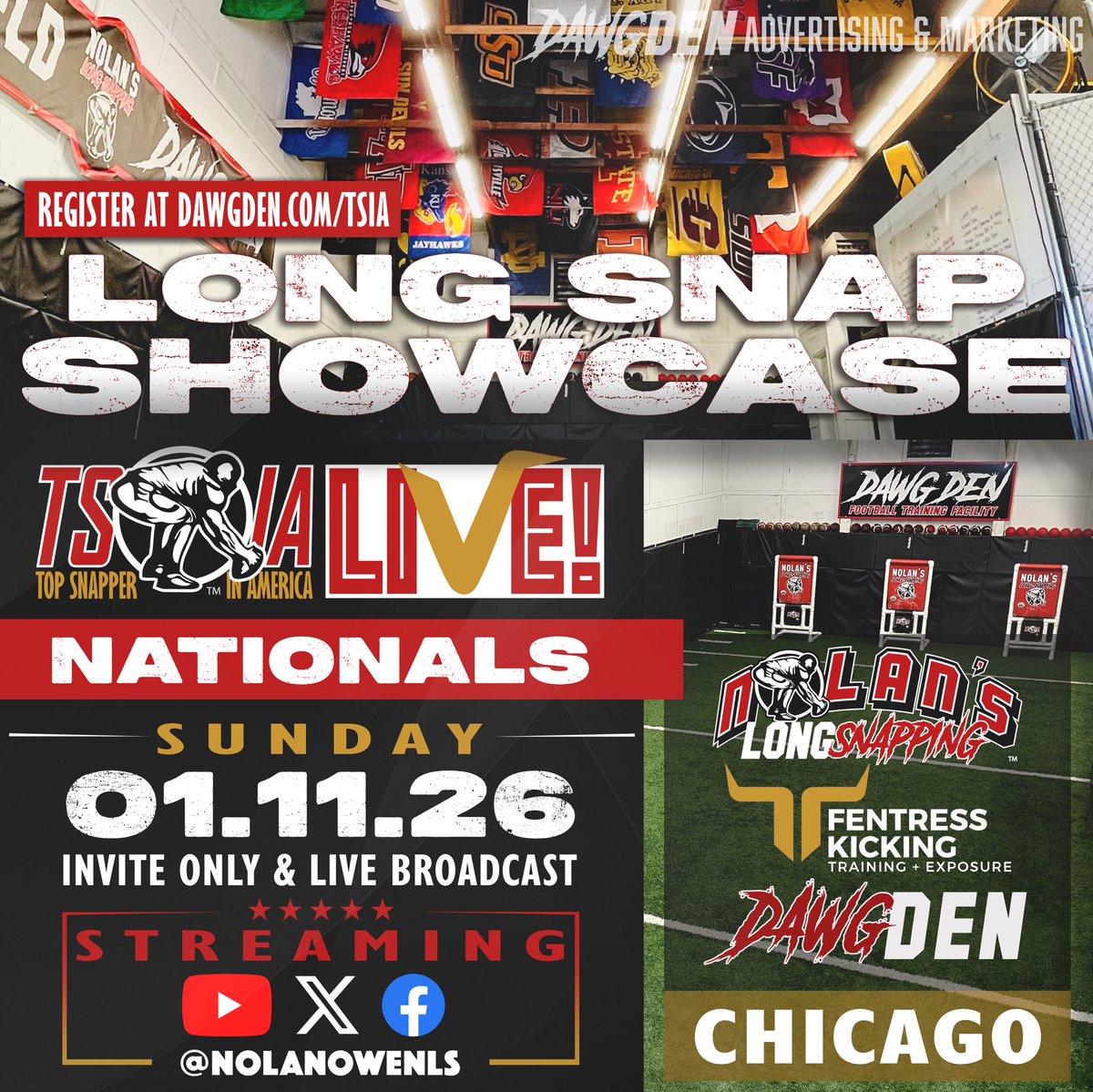 Thank you for the invitation to showcase with the best 🏈LS’s in America! Wish I could have competed last month. Respectfully, the AHSAA rule against showcases during the season disservices Alabama high school athletes. Really appreciate you <a href="/NolanOwenLS/">Nolan's Long Snapping</a> for inviting me a second