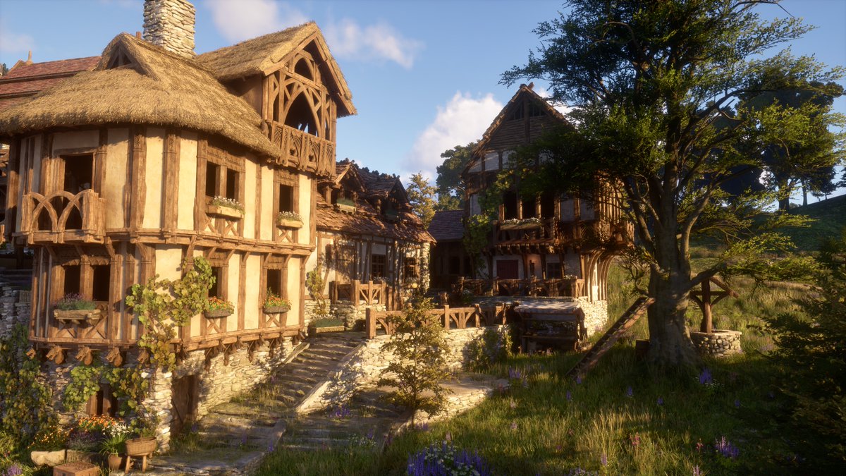 PlayPaxDei's tweet image. From cosy houses to huge castles, our community of builders is amazing!

#PaxDei #Community #gamedev #building