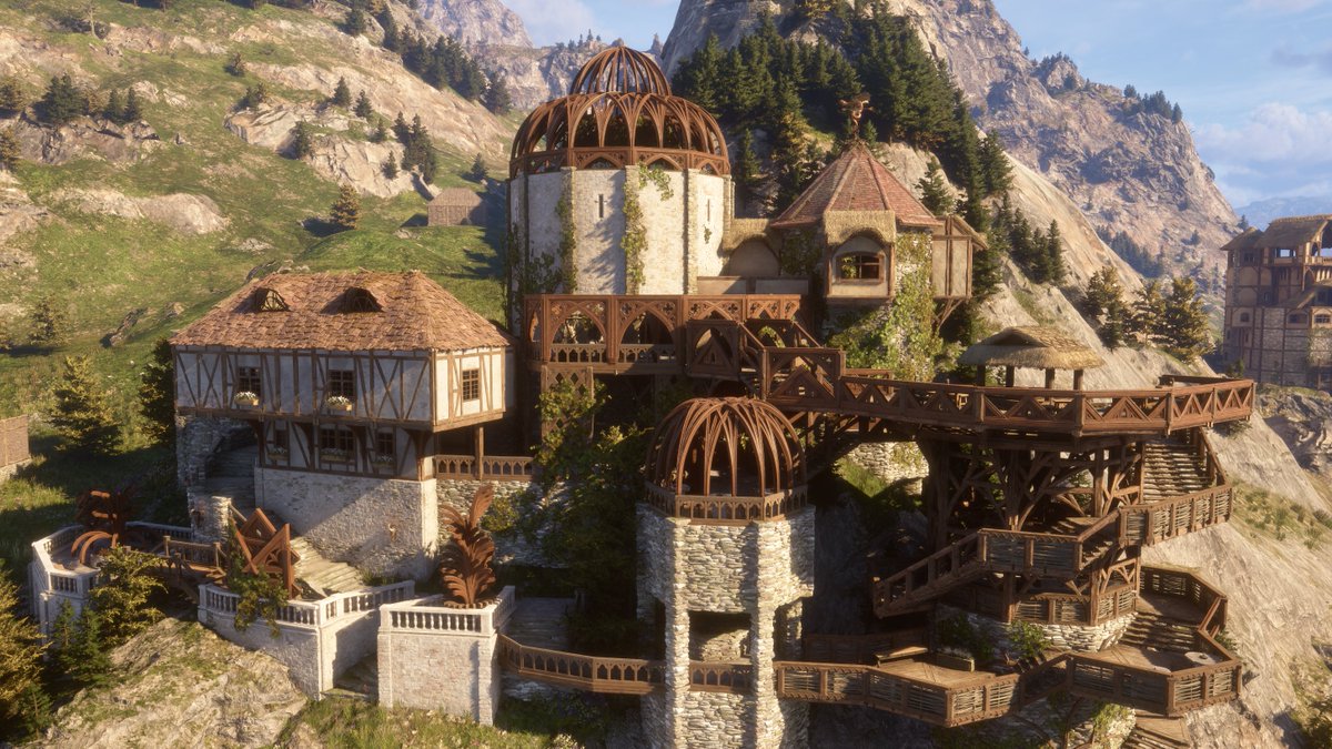 PlayPaxDei's tweet image. From cosy houses to huge castles, our community of builders is amazing!

#PaxDei #Community #gamedev #building