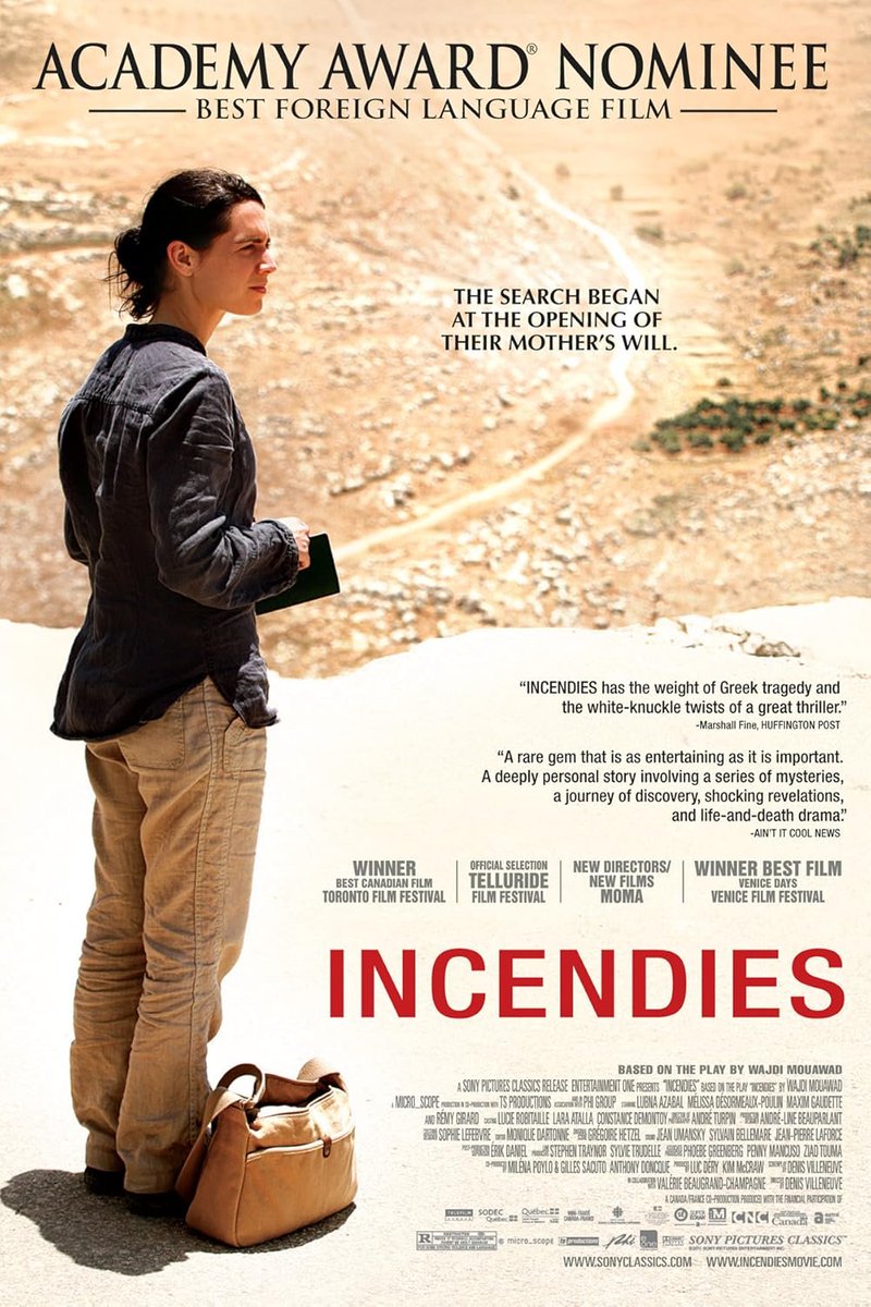 Pese  a que suelo hablar de libros, hoy vengo a hablar de cine. He visto una película que recomendasteis por aquí: «Incendies» o «La mujer que cantaba». El final me ha dejado en shock 😱. ¿La habéis visto?