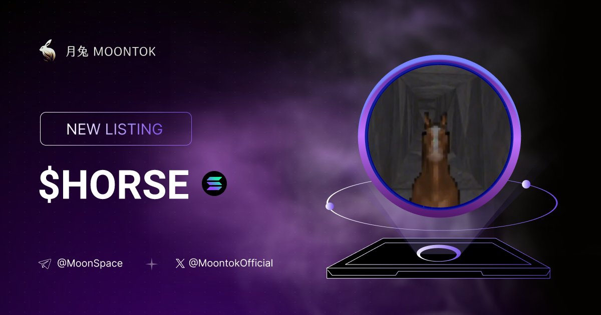 ⚡ 月兔雷霆 - Moontok Xpress

horse in an air vent ( $horse )
moontok.io/coins/horse-in…

E5UdugdLvgsccqe3pdq1ivNBTZhaxwthjvnE85Kzpump

LIQ: $38,531 | MC: $94,949

#altcoin #memecoins @i <a href="/moontokofficial/">Moontok 月兔 🐇</a>