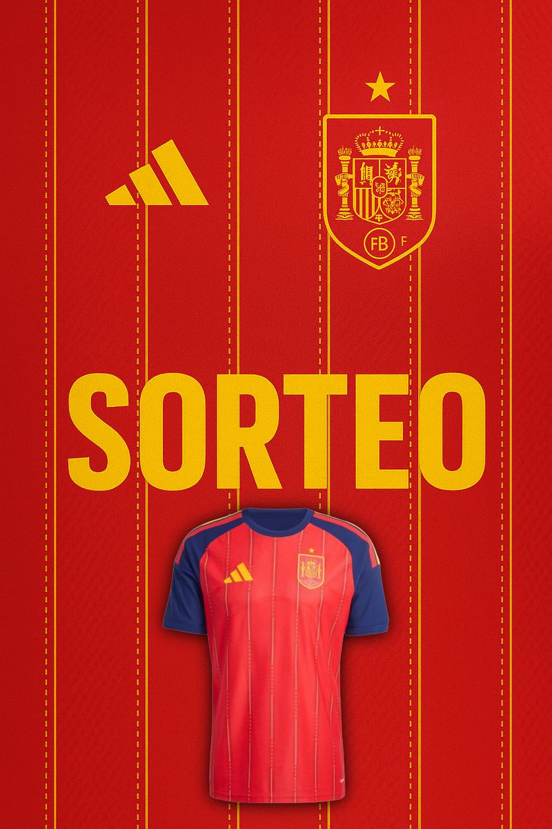 🎁 𝗦𝗢𝗥𝗧𝗘𝗔𝗭𝗢 🎁
VAMOS POR EL MUNDIAL ‼️ 
¡Consigue la nueva camiseta de ESPAÑA para el Mundial 2026 totalmente GRATIS!

1. Seguir a <a href="/Hispadrops/">Hispadrops Retro</a> y a mí
2. Dale RT.
3. Menciona a 2 amigos/as.

Ganador el 24 de Noviembre.