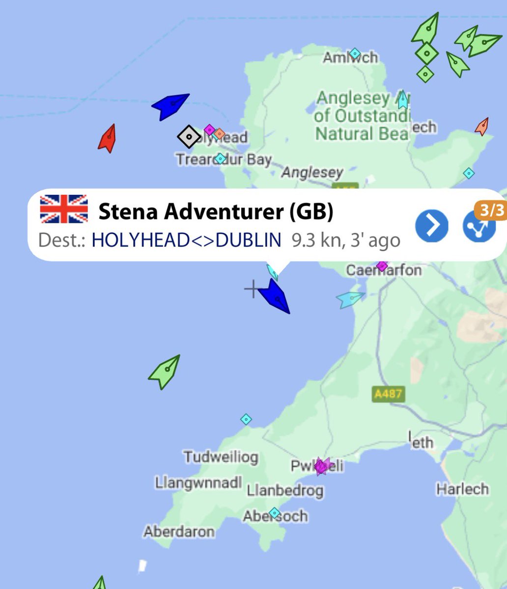 CarlowWeather's tweet image. I’ve received a few messages from people on a ferry that was due to dock in Holyhead but is unable to dock at present due to wind and it could be a while before wind eases. If you are due to travel on a ferry then check updates.