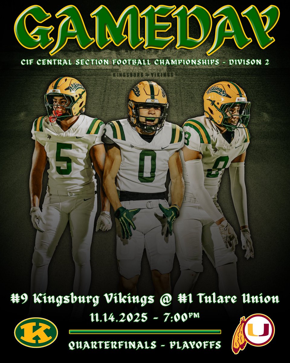 Kingsburg High School Viking Football tweet media
