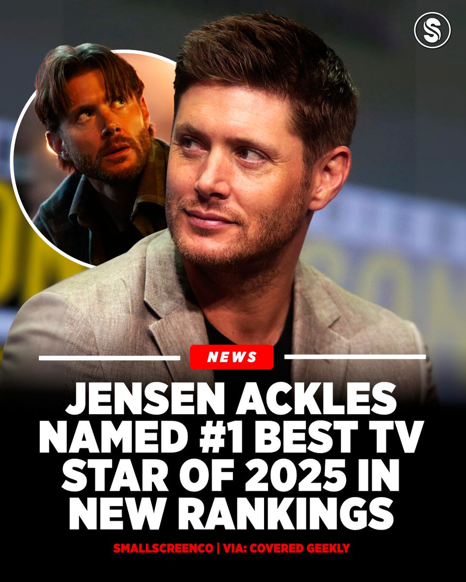🔥⭐ TV STAR POWER: Jensen Ackles just ranked as the #1 BEST TV STAR OF 2025! 🙌📺