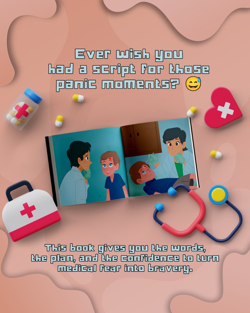AuthorPSampson's tweet image. Wish you had the magic words for those scary owie moments?
This book is your secret script! It gives you a plan to turn &quot;I&apos;m scared!&quot; into &quot;I can be brave,&quot; just like Jimmy does on his trip to the #Emergency Department. 
a.co/d/aKr4tBd

#ParentingHacks #ChildrensBooks