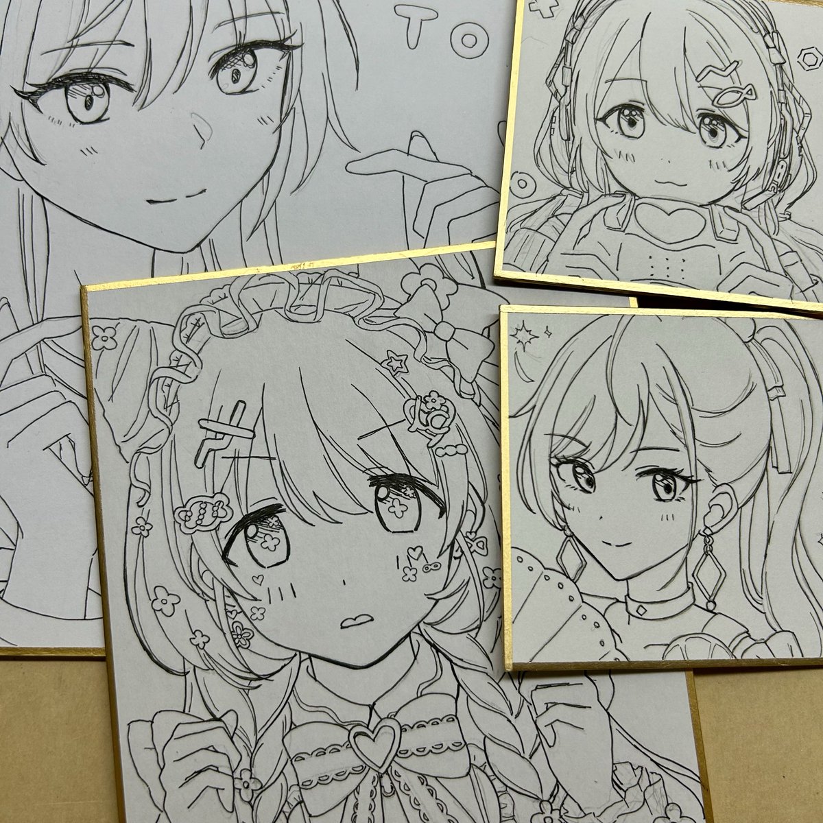 頑張ってます、色塗りどうしようかなぁ