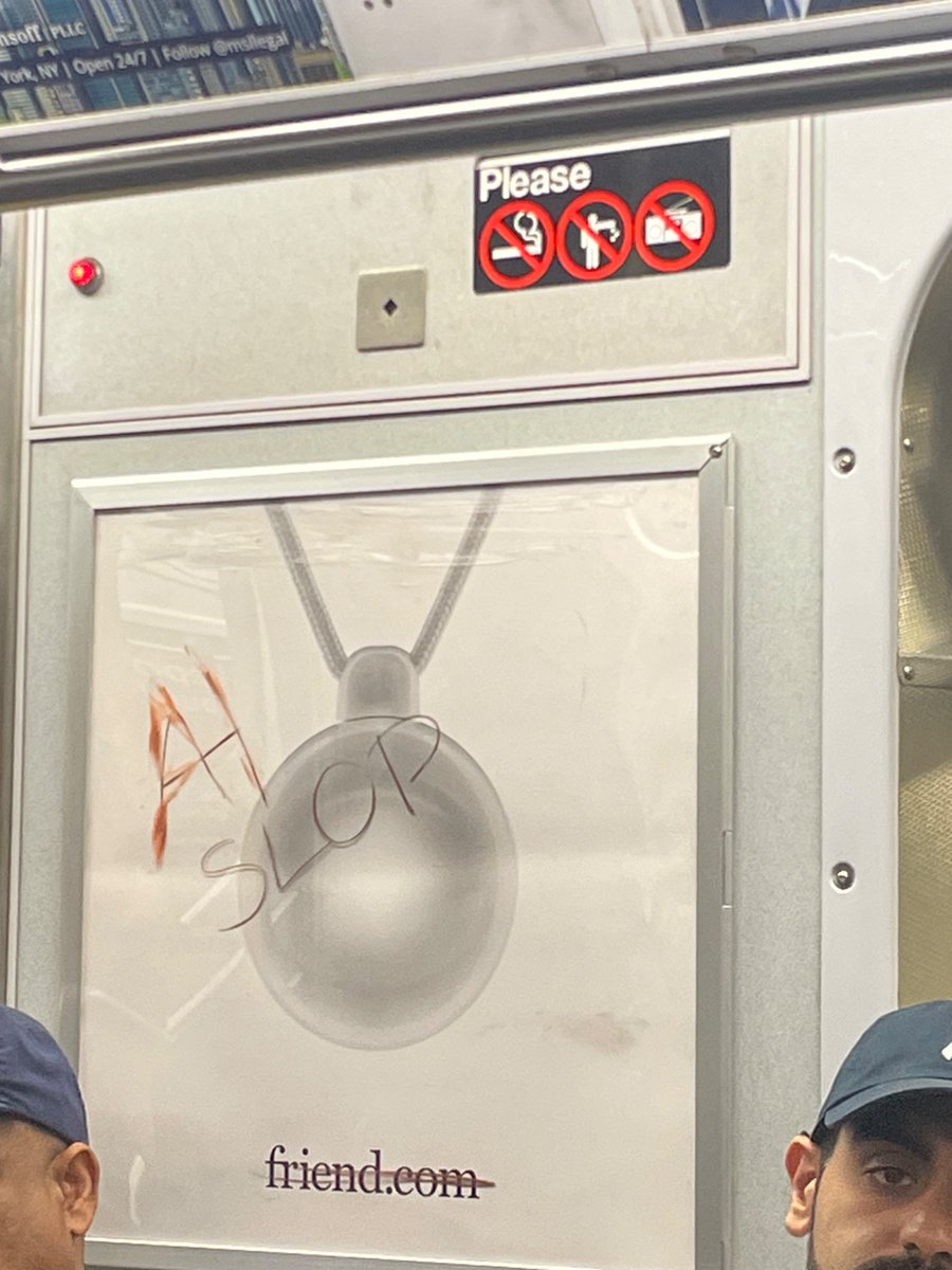 giladturok's tweet image. Found on the NYC subway this week.