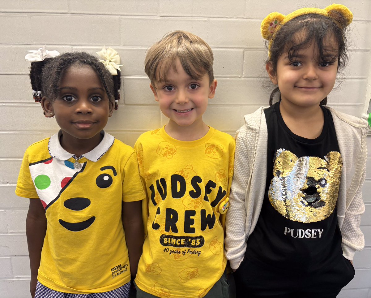Our children and staff rocked their best Pudsey outfits today and donated to support Children in Need! 💛🐻✨ So proud of our school community for making a difference. #ChildrenInNeed #Pudsey #SchoolCommunity <a href="/BBCCiN/">BBC Children in Need</a>